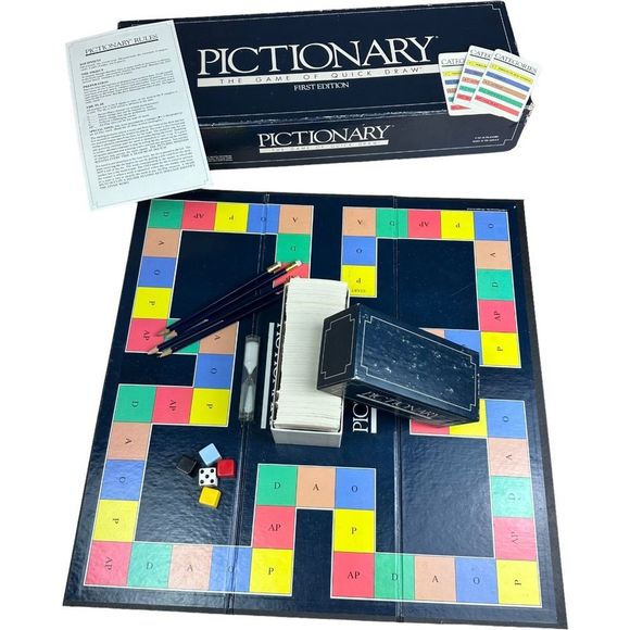 Vintage 1985 First Edition Pictionary Board Game - Picture 3 of 8